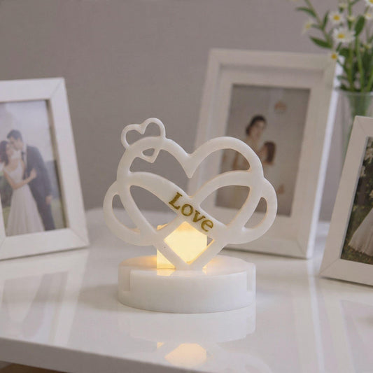 Infinity Heart Candle Holder – Symbol of Endless Love for Weddings