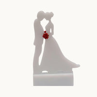 Bride & Groom Candle Holder – Romantic Resin Wedding Keepsake Décor