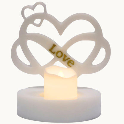 Infinity Heart Candle Holder – Symbol of Endless Love for Weddings