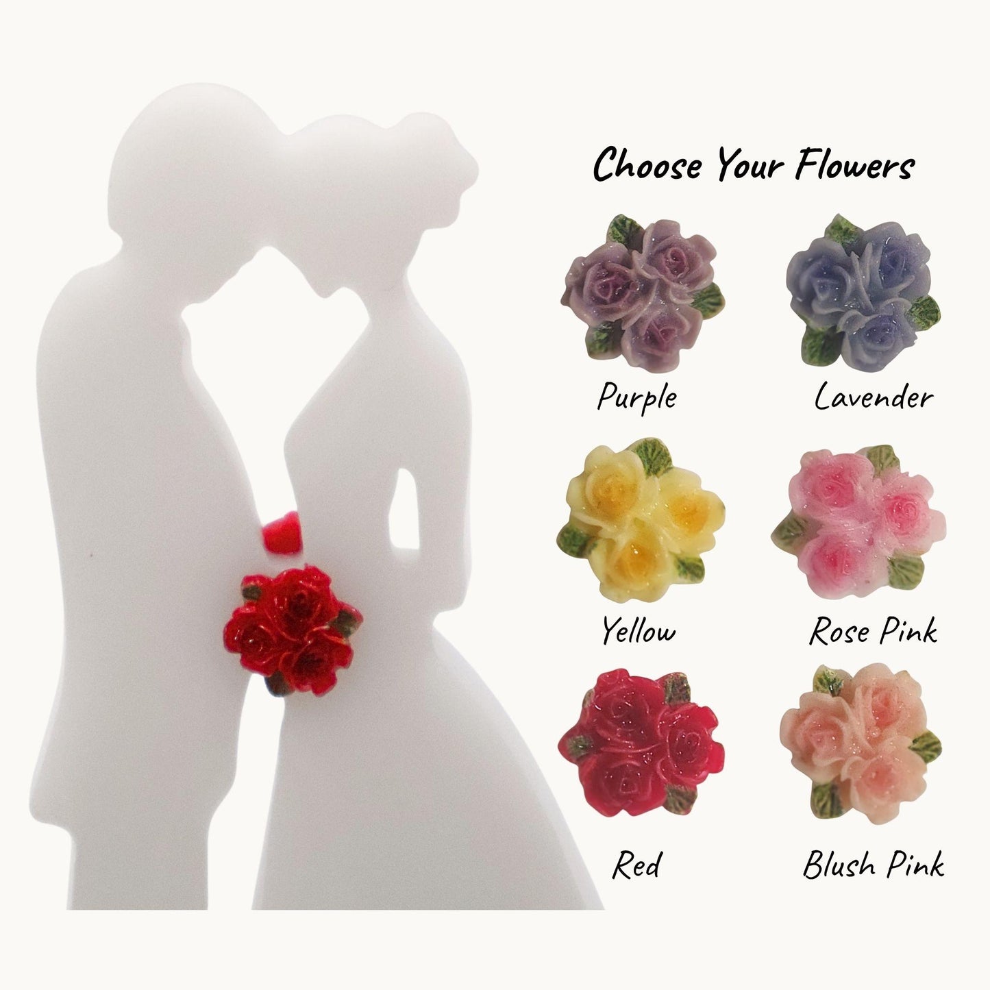 Bride & Groom Candle Holder – Romantic Resin Wedding Keepsake Décor
