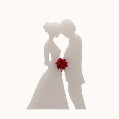 Bride & Groom Candle Holder – Romantic Resin Wedding Keepsake Décor