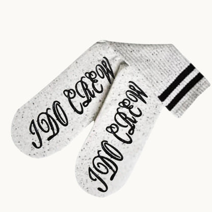 I Do Crew Wedding Party Socks