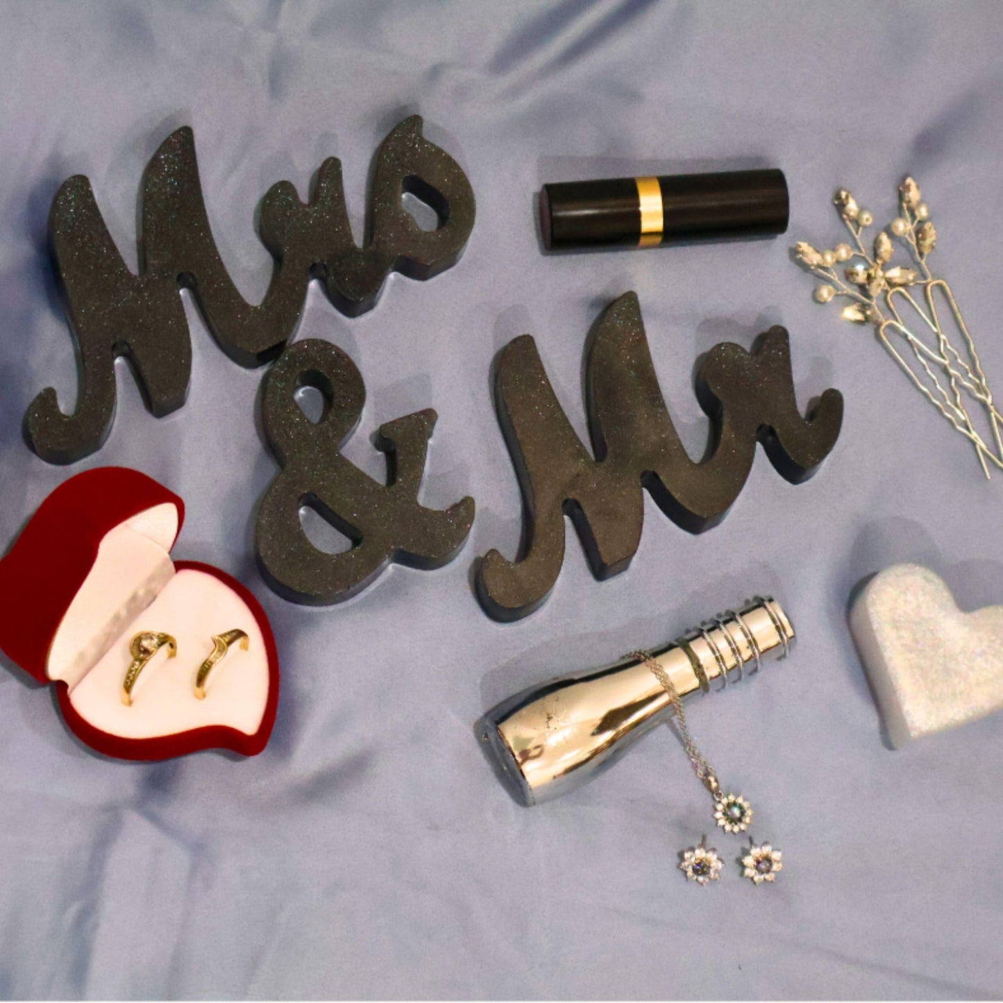 Mr & Mrs Resin Letter Set – Wedding Table Display | Couple Gift Décor