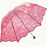 Heart Lace Clear Umbrella