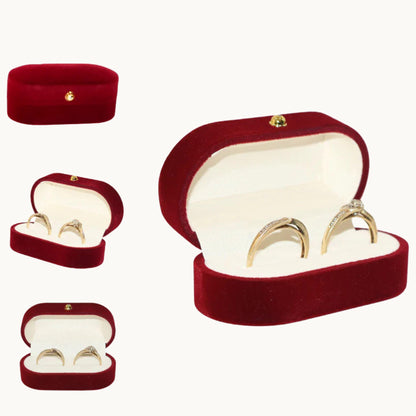 Velvet Double Ring Box