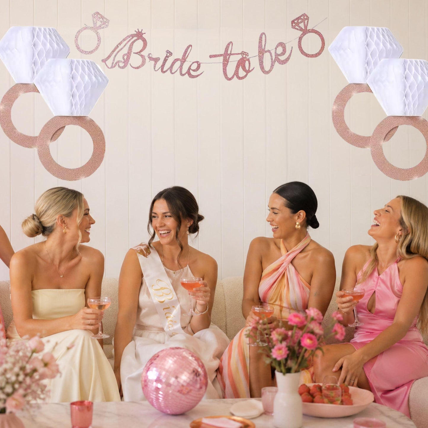 Bride to Be Ring Bling Banner