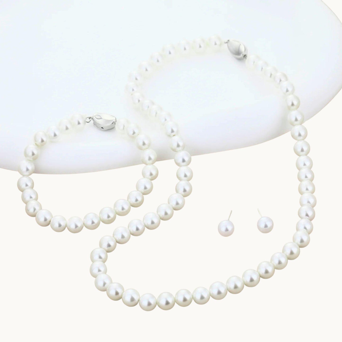 Pearl Wedding Jewellery Set (3 Piece)
