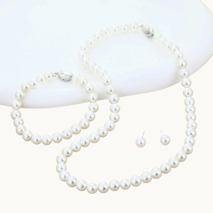 Pearl Wedding Jewellery Set (3 Piece)