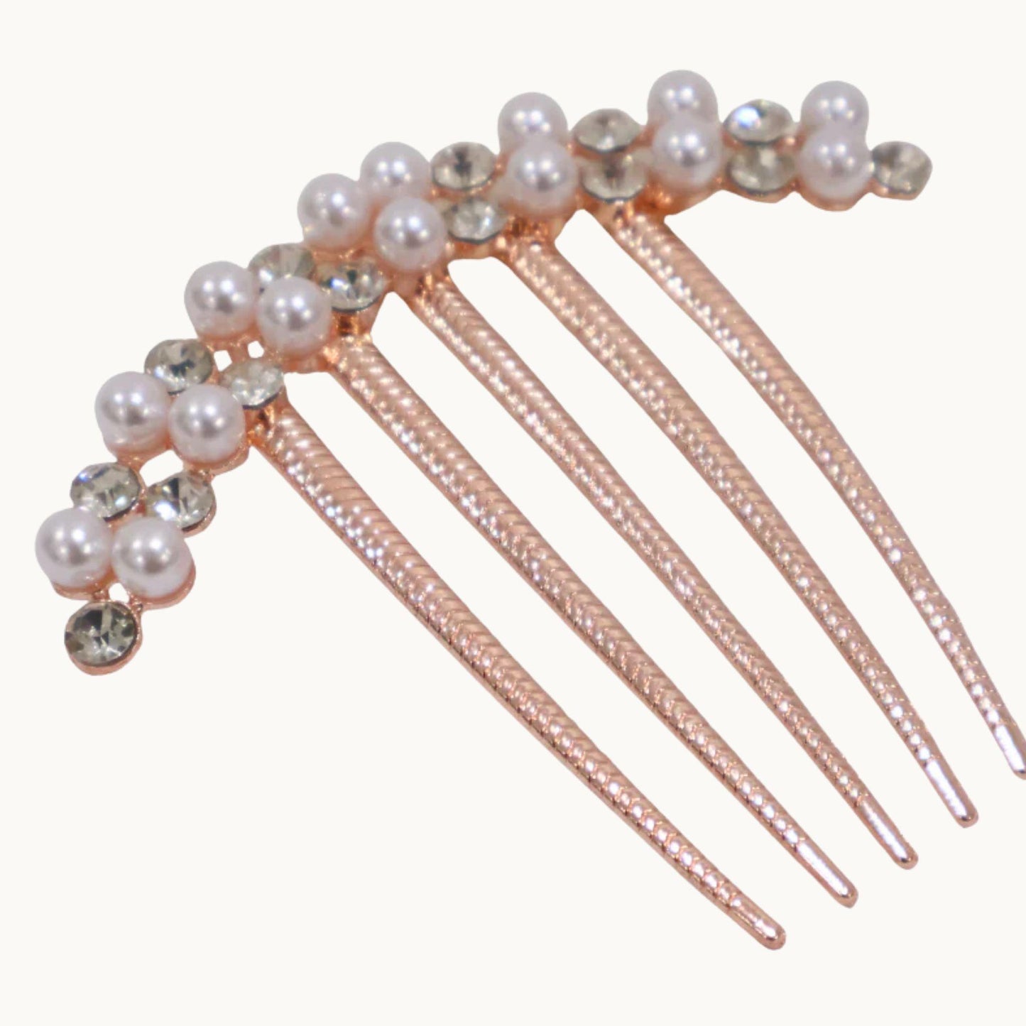 Pearl & Rhinestone Haircomb