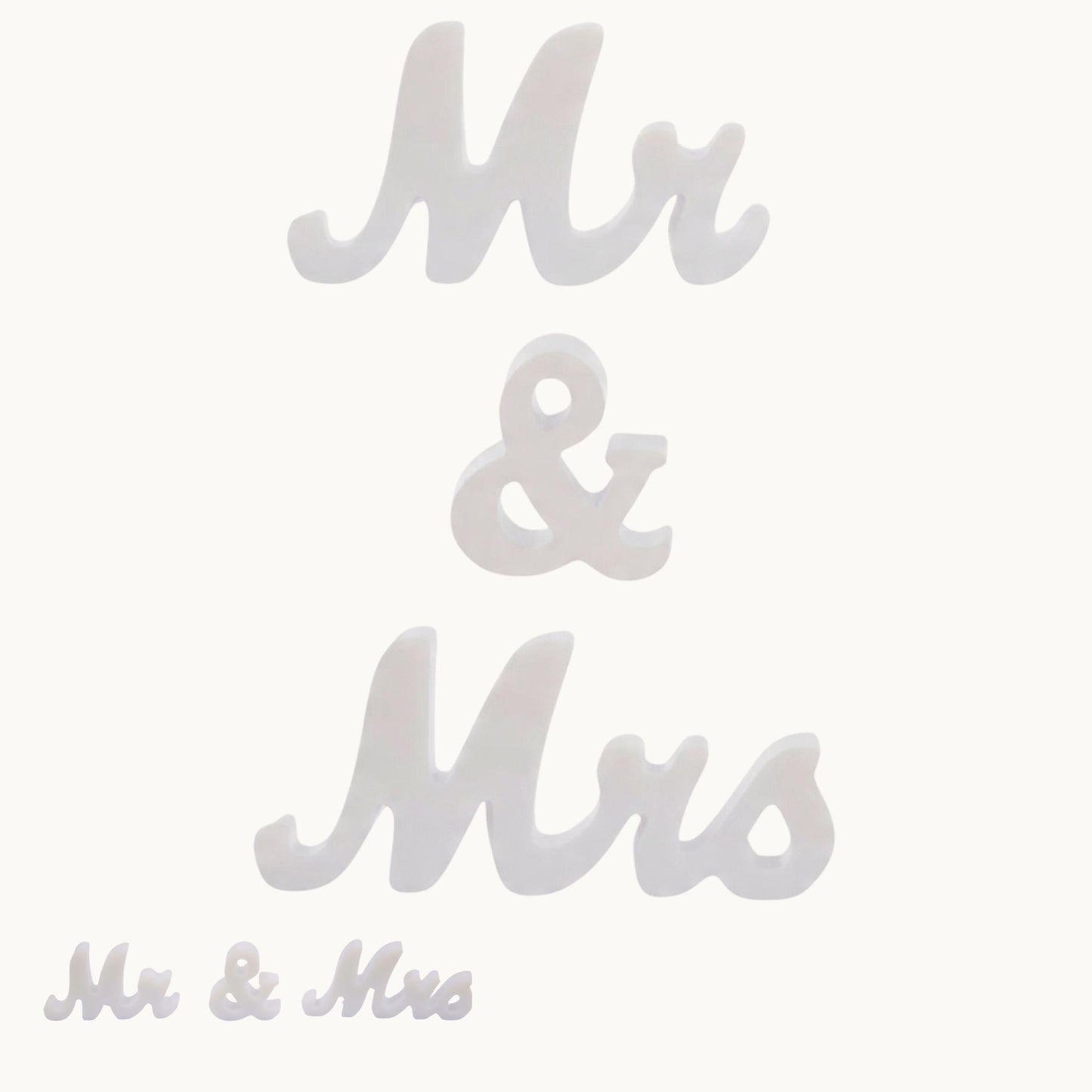Mr & Mrs Resin Letter Set – Wedding Table Display | Couple Gift Décor