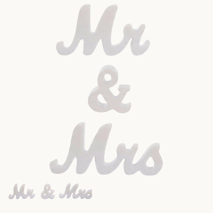 Mr & Mrs Resin Letter Set – Wedding Table Display | Couple Gift Décor