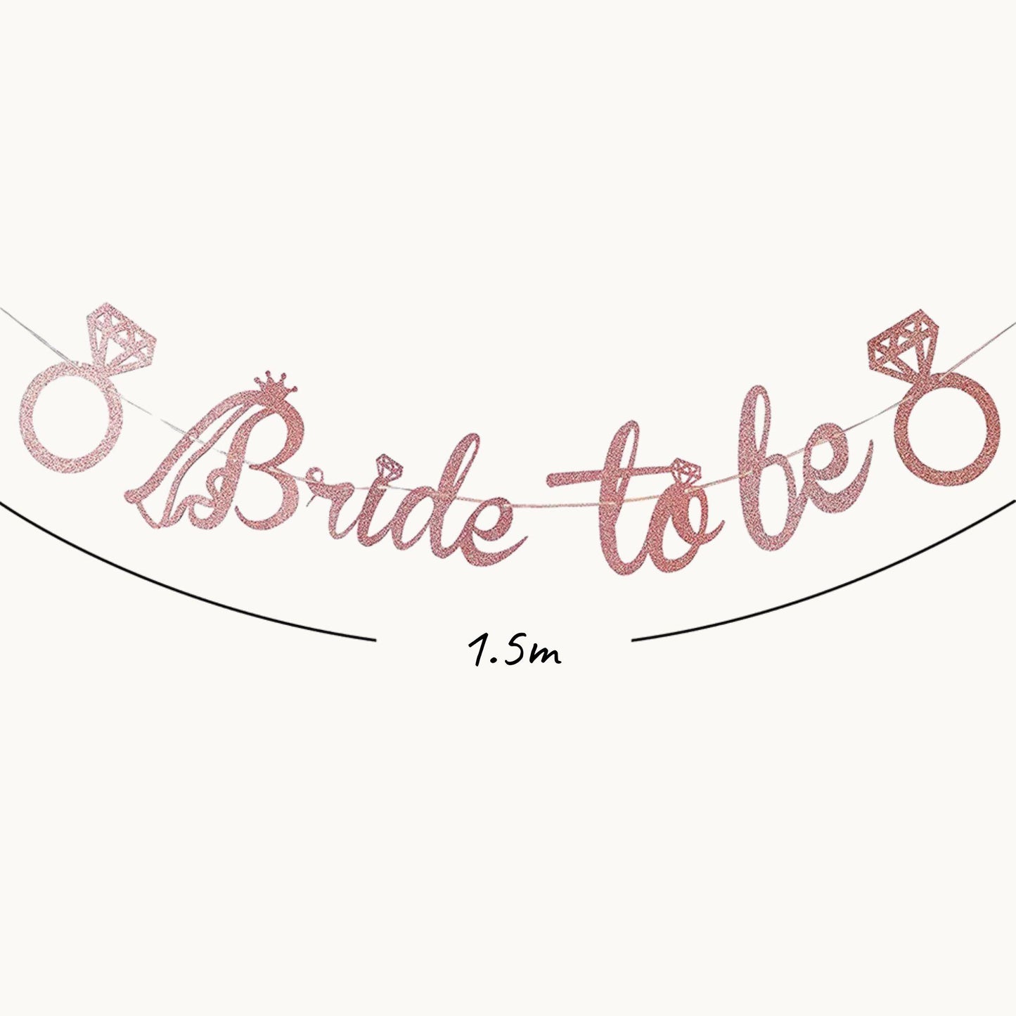 Bride to Be Ring Bling Banner