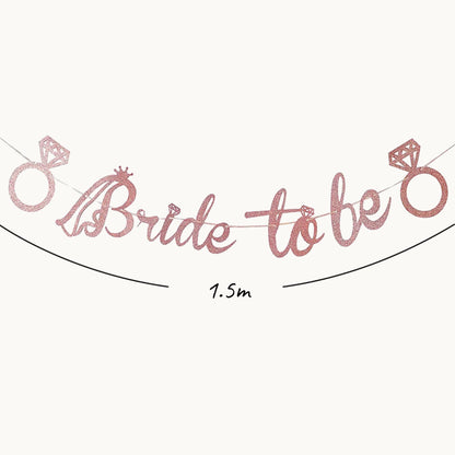 Bride to Be Ring Bling Banner