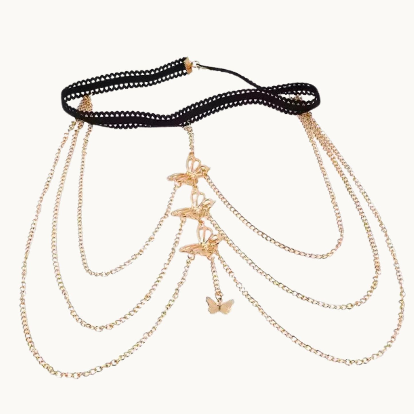 Butterfly Chain Garter