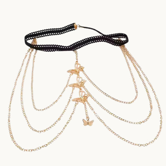 Butterfly Chain Garter