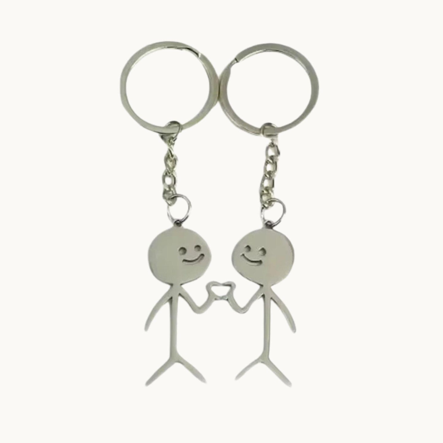 Stick Together Couple Keychain Set
