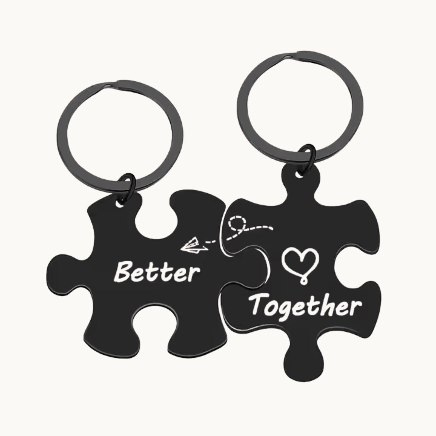 Better Together Puzzle Keychain Set