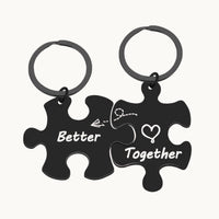 Better Together Puzzle Keychain Set