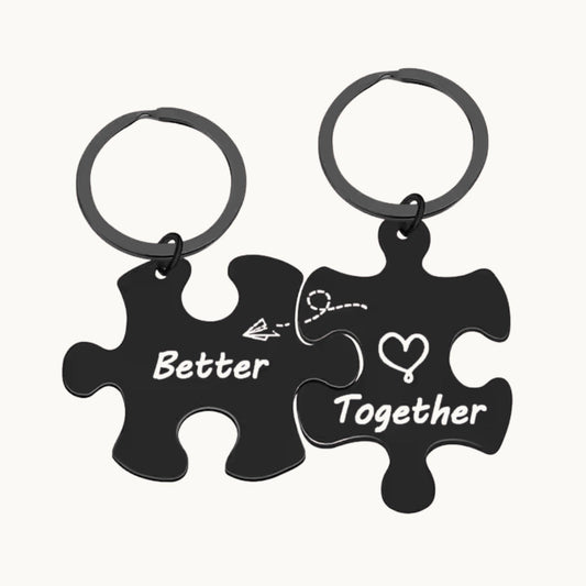 Better Together Puzzle Keychain Set