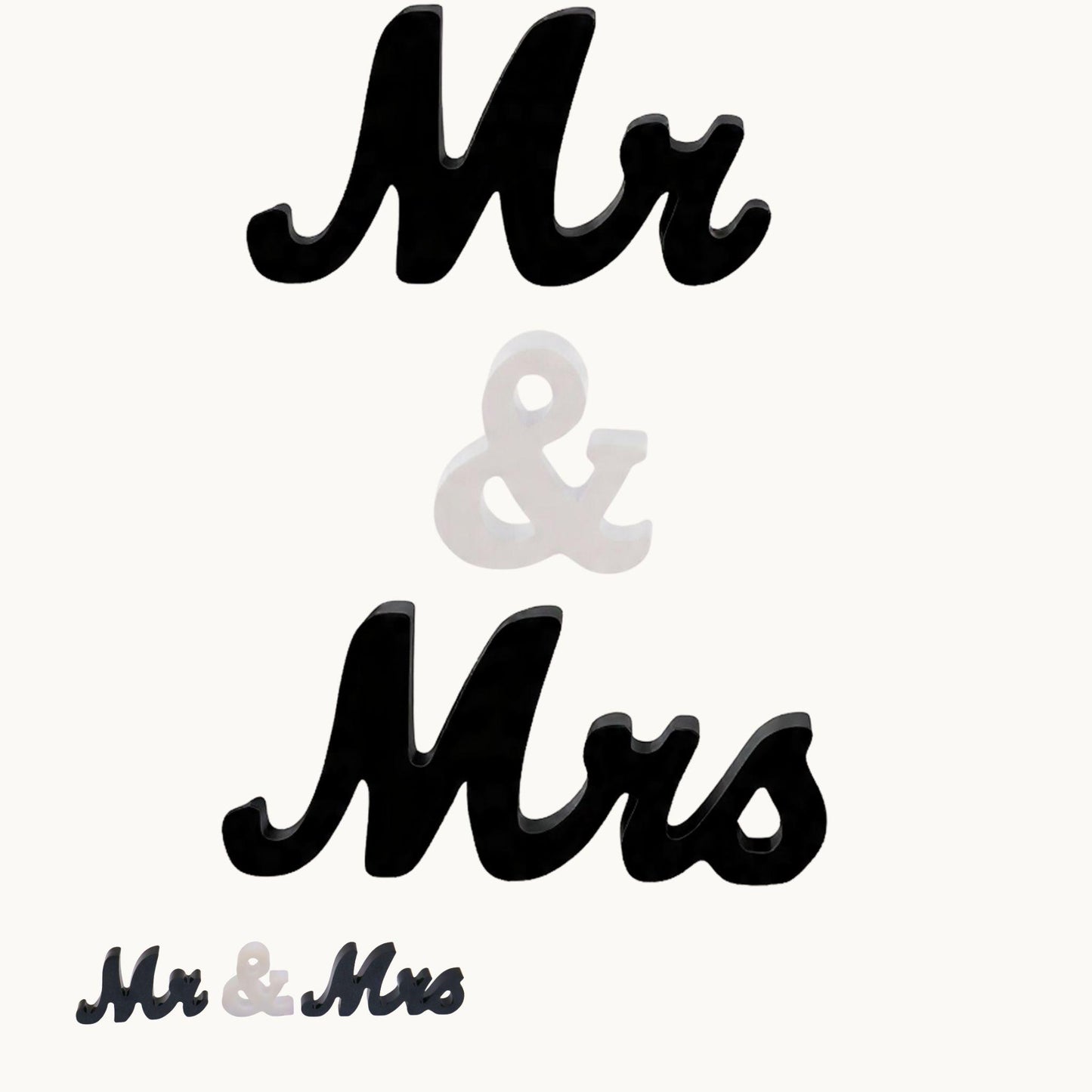 Mr & Mrs Resin Letter Set – Wedding Table Display | Couple Gift Décor