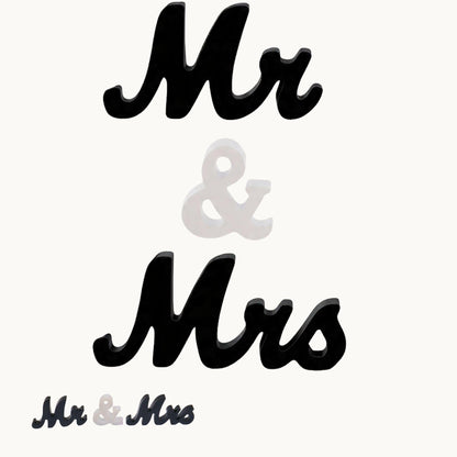 Mr & Mrs Resin Letter Set – Wedding Table Display | Couple Gift Décor