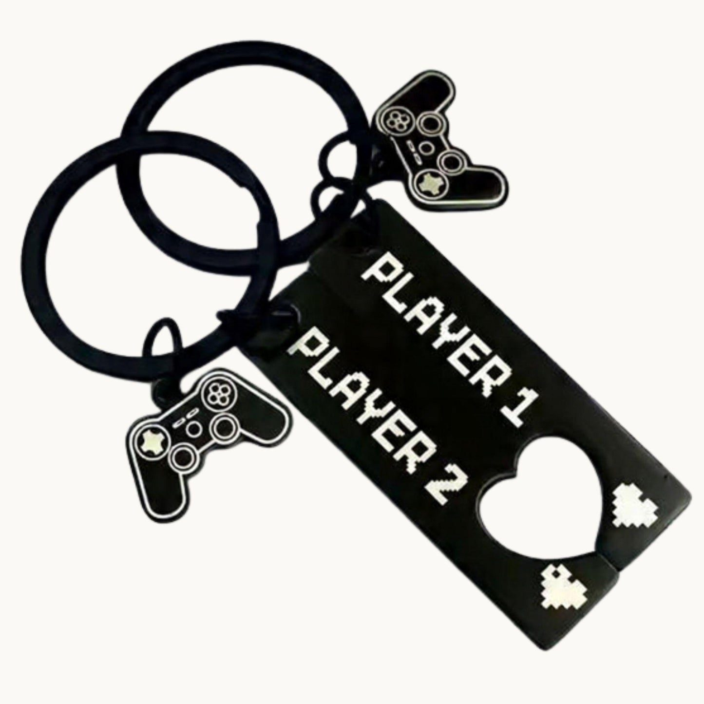 Player 1 + Player 2 Keychain Set