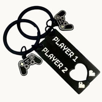 Player 1 + Player 2 Keychain Set