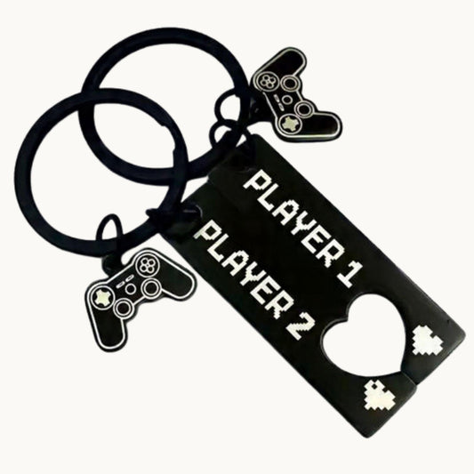 Player 1 + Player 2 Keychain Set