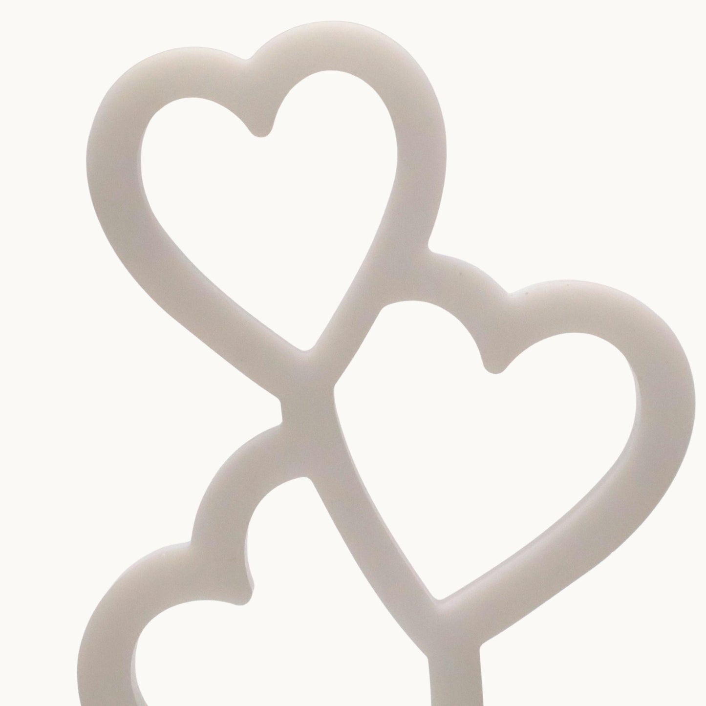 Resin Trio of Hearts Candle Holder – Custom Floral Centre | Wedding Keepsake & Romantic Décor