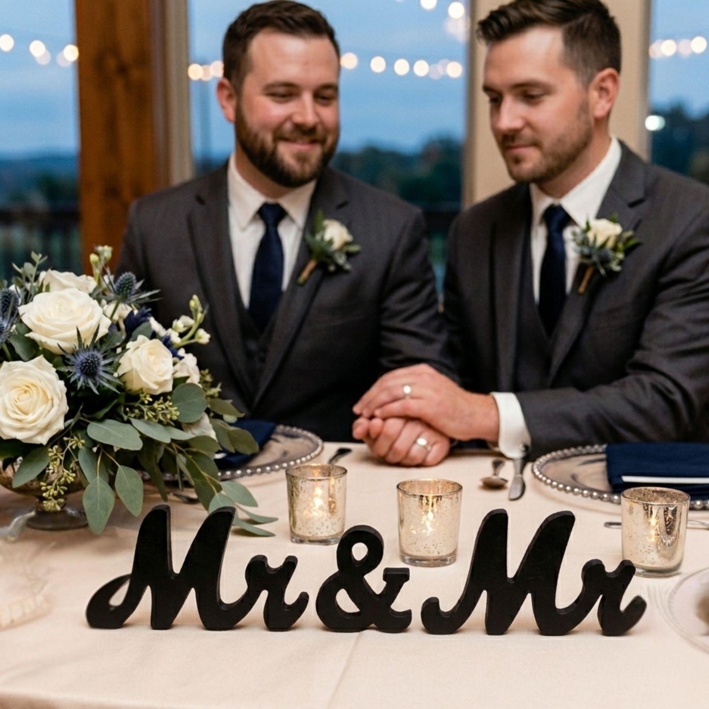 Mr & Mr Resin Letter Set – Wedding Table Display | Couple Gift Décor