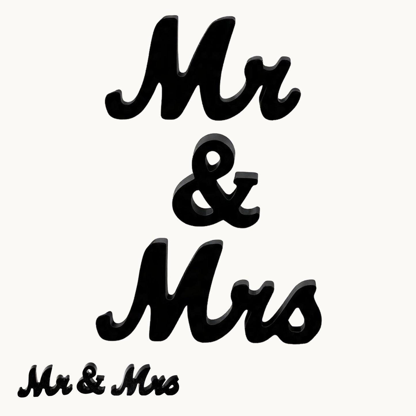 Mr & Mrs Resin Letter Set – Wedding Table Display | Couple Gift Décor