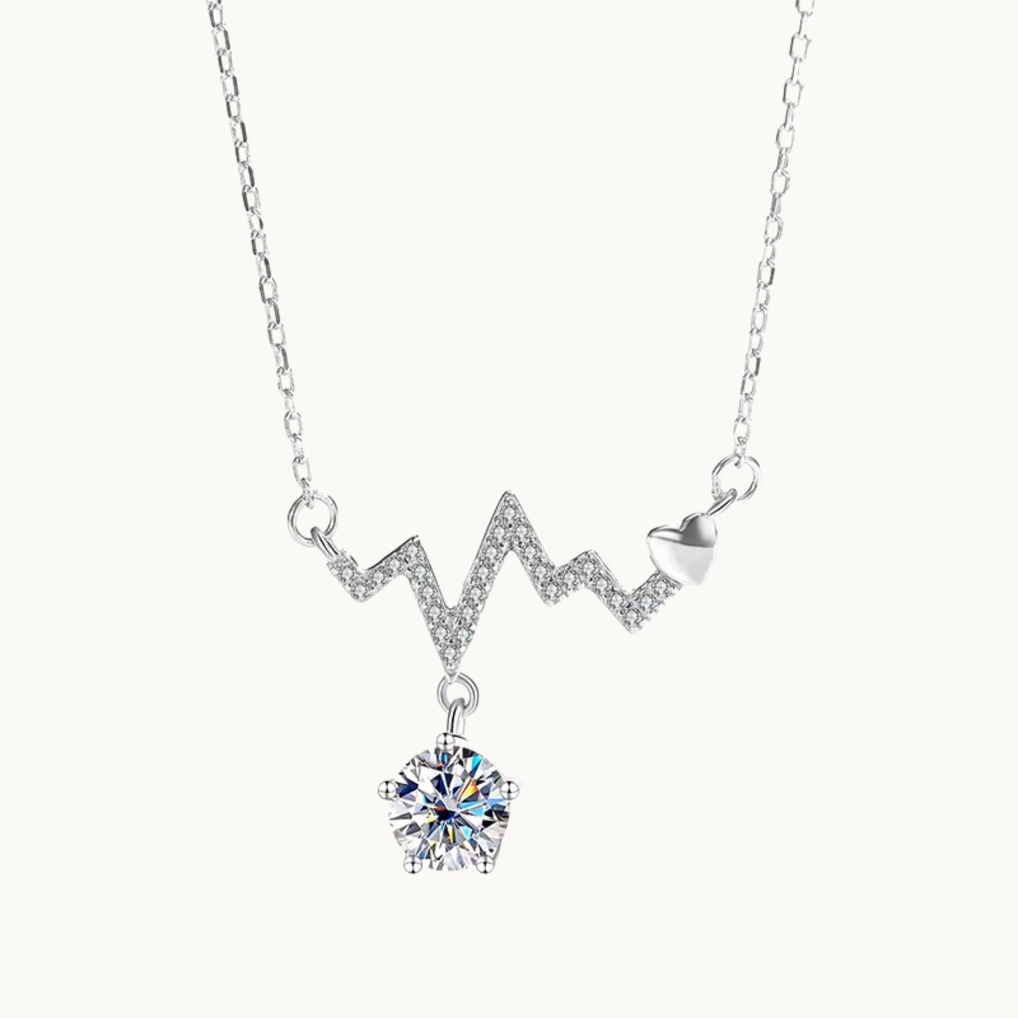 Heartbeat Moissanite Necklace