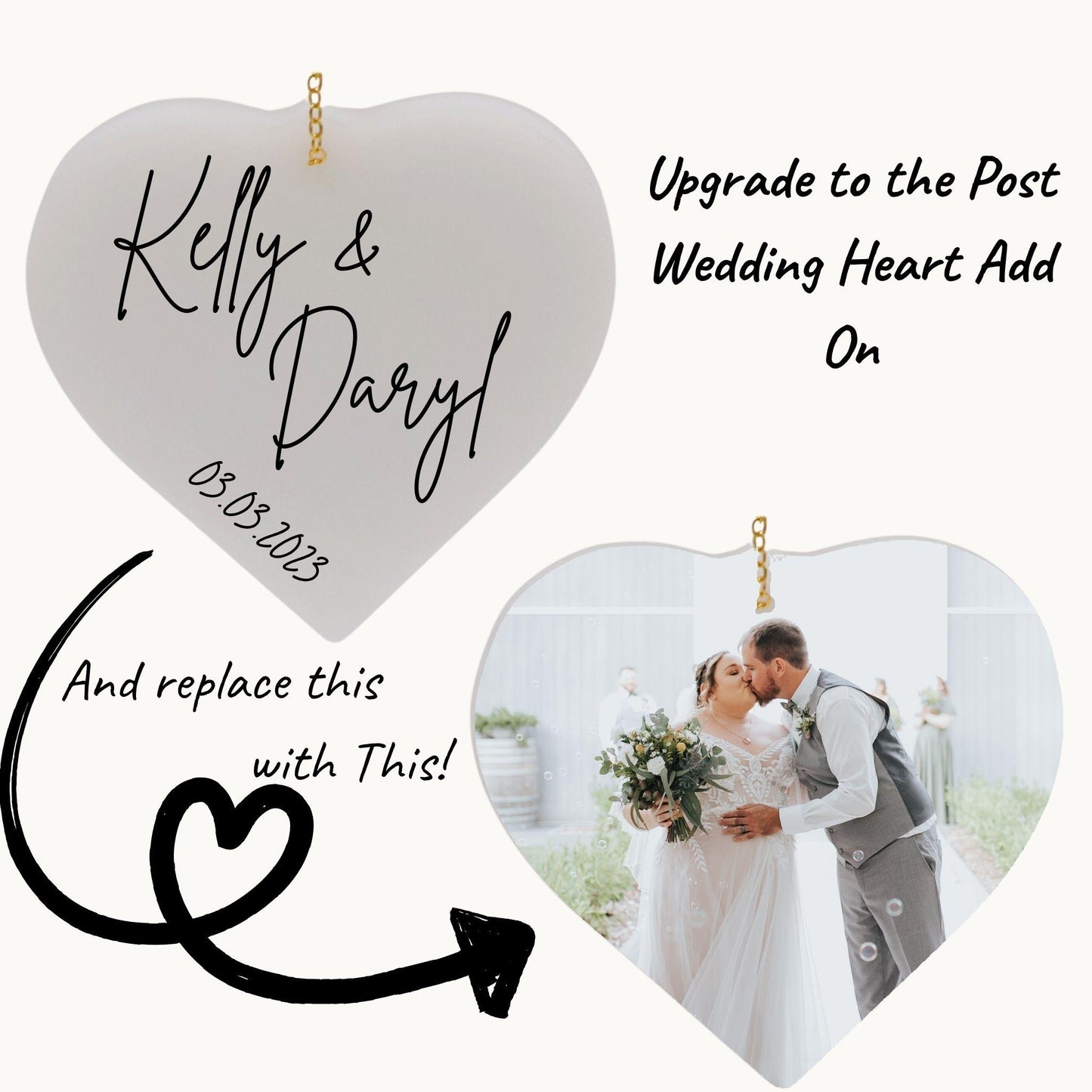 Two Hearts, One Love: Heart Shaped Resin Centrepiece for Romantic Wedding Décor