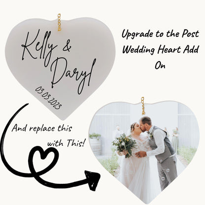 Two Hearts, One Love: Heart Shaped Resin Centrepiece for Romantic Wedding Décor
