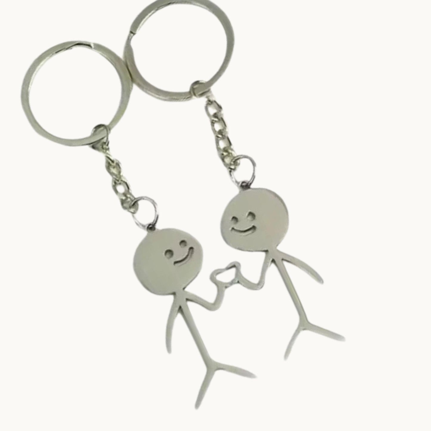 Stick Together Couple Keychain Set
