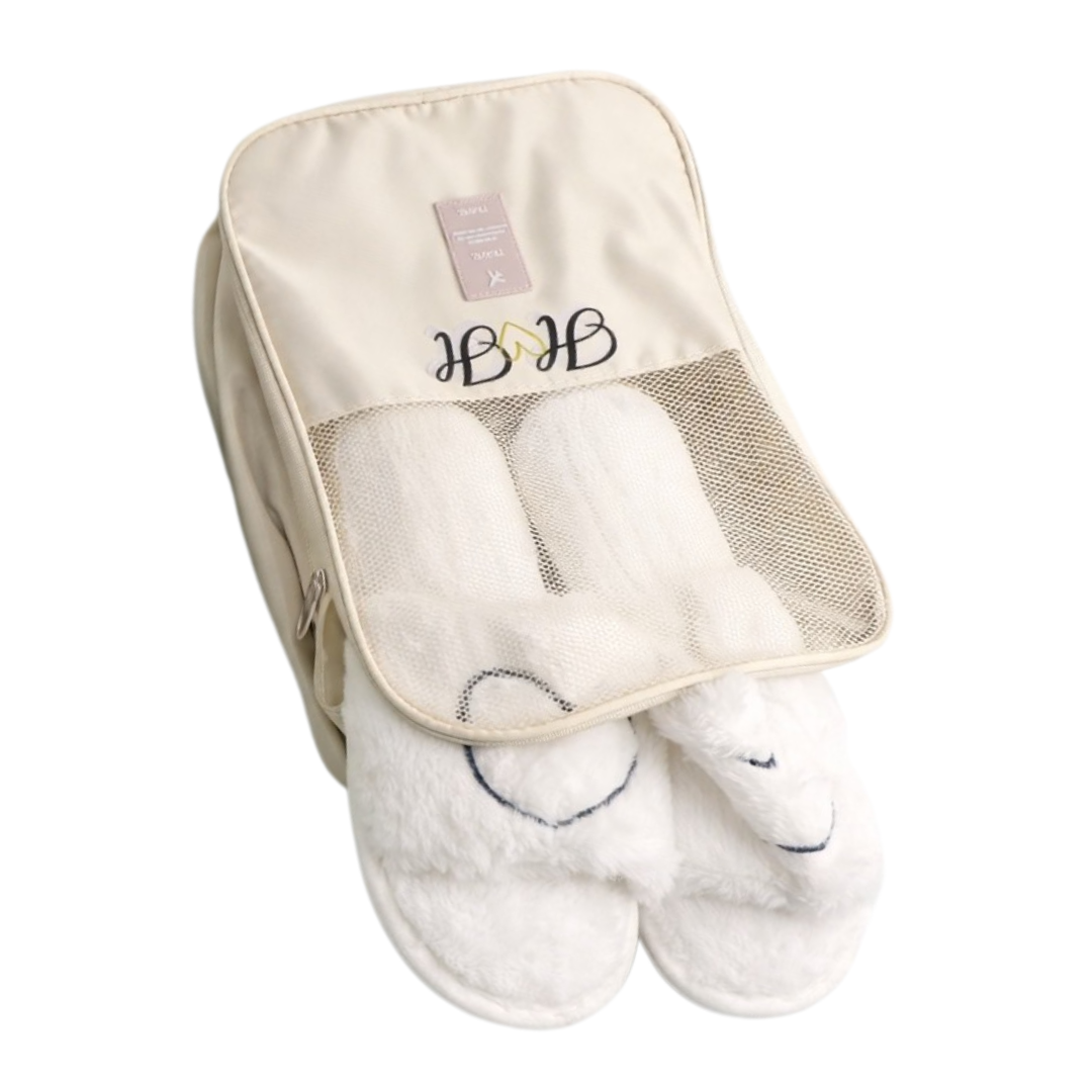Heart Slippers with travel case